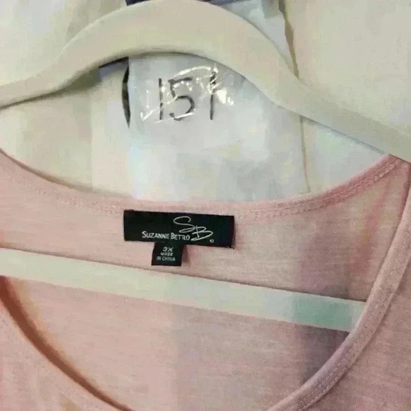 Suzanne Betro womens sleeveless top size 3X color pink Athleisure - Picture 4 of 4